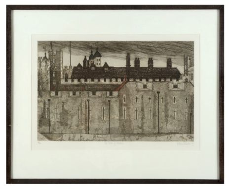 Valerie ThorntonTower of Londonetching and aquatint39 x 58cm (67 x 82cm framed)Internationally recognised, Suffolk-based etch
