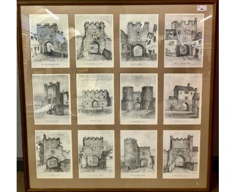 Henry Ninham (British, 19th Century), A series of fine architectural depictions of Norwich's old city gates, taken from the a