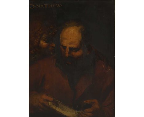 Flemish School, early 17th century Saint Mathew and the Devilinscribed 'S. MATHEW' u.l., oil on panel59 x 43cmCondition Repor