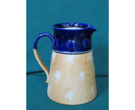 LARGE ROYAL DOULTON GLAZED CERAMIC JUG, APPROXIMATELY 23cm 