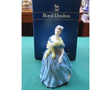 BOXED ROYAL DOULTON GLAZED CERAMIC FIGURINE- ADRIENNE, HN2304