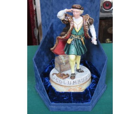 BOXED ROYAL DOULTON GLAZED CERAMIC FIGURE - CHRISTOPHER COLUMBUS, HN3392