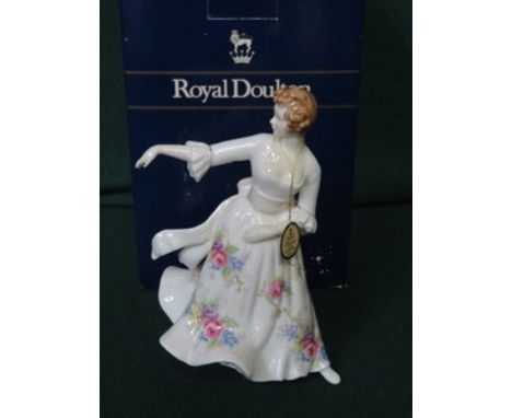 BOXED ROYAL DOULTON GLAZED CERAMIC FIGURINE - HAZEL, HN3167