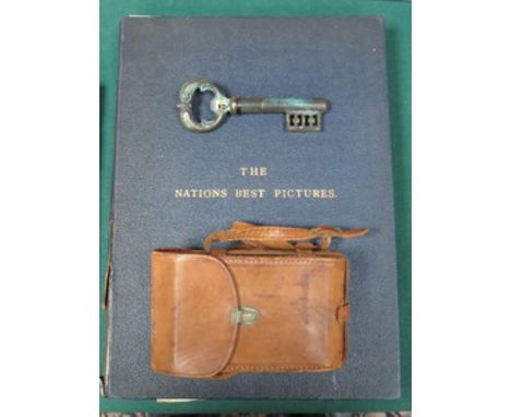 VOLUME- 'THE NATIONS BEST PICTURES', ALSO VINTAGE KEY FORM ENAMELLED CORKSCREW, PLUS CASED KODAK JUNIOR CAMERA