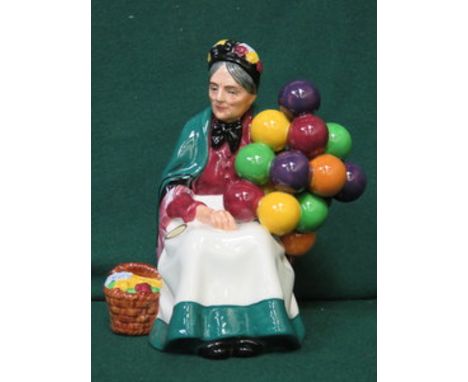 ROYAL DOULTON GLAZED CERAMIC FIGURINE - THE OLD BALLOON SELLER, HN1315 