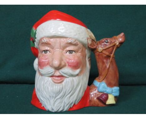 ROYAL DOULTON GLAZED CERAMIC CHARACTER JUG - SANTA CLAUS, D6675