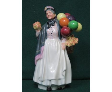 ROYAL DOULTON GLAZED CERAMIC FIGURINE - BIDDY PENNY FARTHING, HN1843