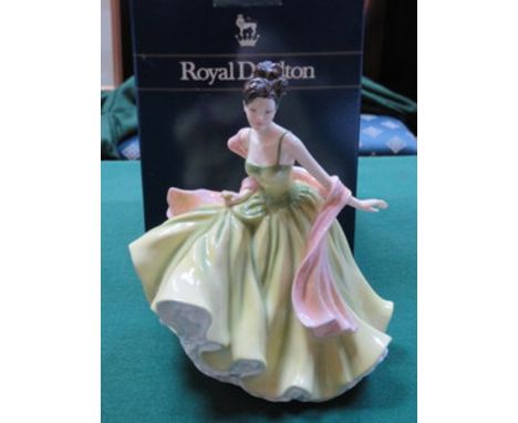 BOXED ROYAL DOULTON GLAZED CERAMIC FIGURE- SPRING BALL, HN5467