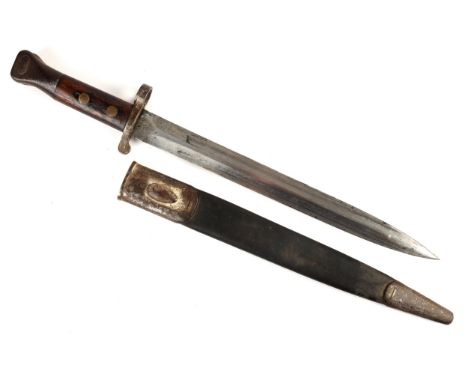 1888-pattern knife bayonet for use with the .303 caliber M1888 Lee-Metford and Long Lee-Enfield rifles, the left ricasso mark