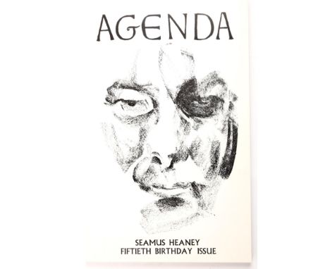 Heaney, Seamus. Agenda, Seamus Heaney: 50th Birthday Issue, signed. Cookson, William &amp; Dale, Peter (Eds.) Vol. 27, No.1 S