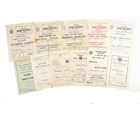 Gaelic Athletic Association, GAA, 1963, collection of programmes, All-Ireland Senior Football Semi-Finals, Kerry v Galway, 4-