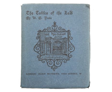 Yeats, William Butler. The Tables of the Law and the Adoration of the Magi..', London, Elkin Mathews, 1904, first edition, 12