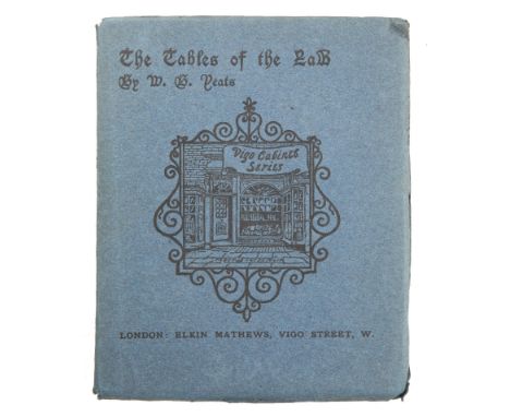 Yeats, William Butler. The Tables of the Law and the Adoration of the Magi..', London, Elkin Mathews, 1904, first edition, 12