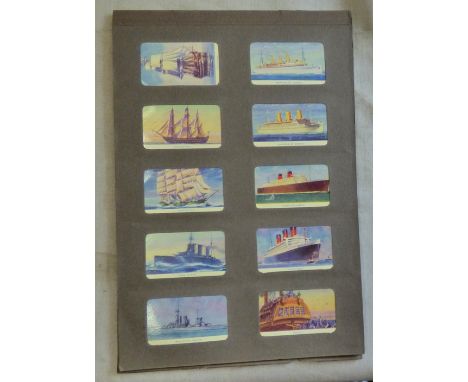 R &amp; J Hill Ltd Famous Ships (Varnished) 1940 set 50/50 EX