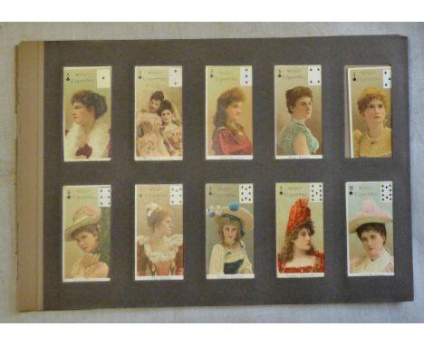 W D &amp; H O Wills Actresses Playing Card Inset 1897 set 52/52 VG+/ EX