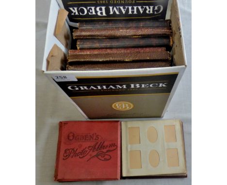 Cigarette Card Albums a good range of "Cigarette Picture" Albums; vintage slop in albums in good condition for 189 standard s