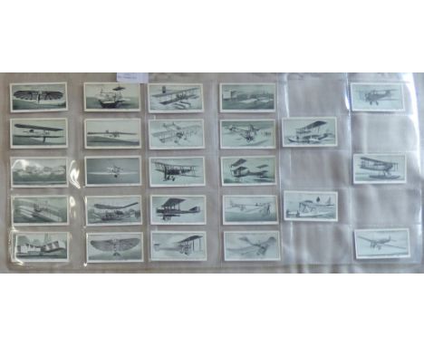Lambert and Butler A History of Aviation (green front) 1932 set 25/25 light toning else VG/EX