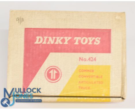 Rare Dinky Toys No 424 Commer Convertible Articulated Truck 1963-66. A scarce item from Dinky. The Commer Prime Mover has a g