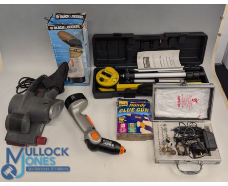 2x Boxes of Power Tools and Accessories   with items of Bostik handy glue gun, Westfalia multi tool engraving sanding, belt s