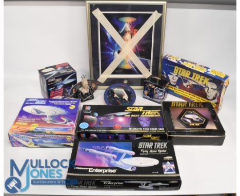 Star Trek Collection of Toys To consist of MB Games Interactive Video Board Game. The Final Frontier Game, Talking Alarm Cloc