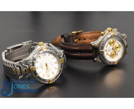 Pair of Zenith Watches El Rimero Automatic 50M Resist, leather strap 08 59 2100 226 unboxed working order we do not guarantee