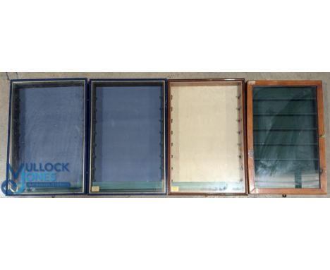 4 Diecast model toy showcases display case: with glass shelves, 3 made by Picture Pride Displays – with 8 shelves – size 42.5