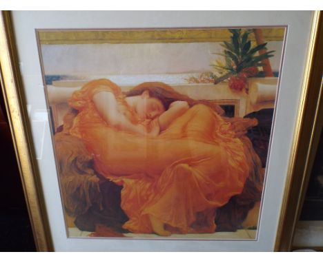 A Framed Print of A Maiden.