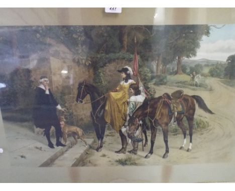 A Framed Coloured Print.