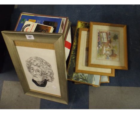A Framed Print of Titanic Survivor, Books Prints Etc. 