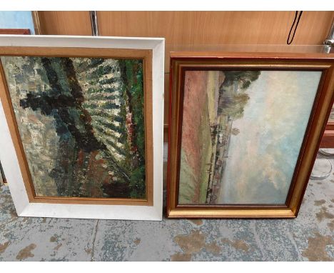 Mixed group of pictures, including oils, watercolours and prints, antique and later, together with framed cigarette cards and