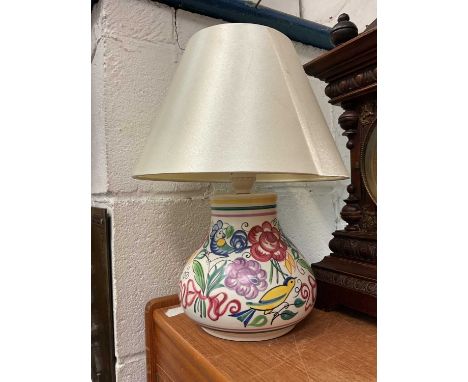 Poole Pottery lamp