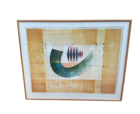 Mark Godwin (b. 1957) etching - Argosy XVI, signed and numbered, plate 90 x 119cm, frame 114cm x 140cm