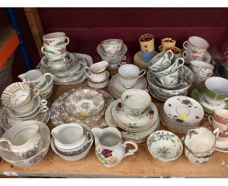 Selection of tea ware, cups, saucers and side plates