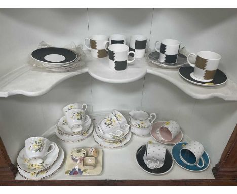 Royal Albert Friendship Series Primrose pattern tea ware, Susie Cooper coffee cans and saucers etc