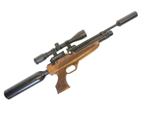 Kral Puncher NP-02 .177 PCP air rifle Kral Puncher NP-02 .177 PCP air rifle, 12.5 inch barrel fitted with silencer, textured 