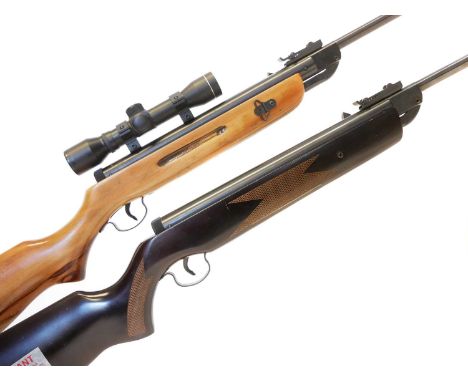 Two air rifles Two air rifles, to include an SMK .22 break barrel air rifle, 18 inch barrel, NVN and a Westlake .22 break bar