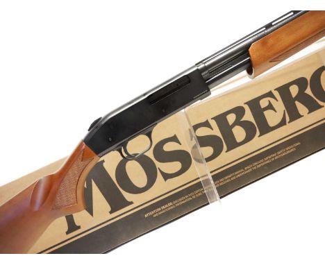 Mossberg .410 pump action shotgun, in almost new condition, with 24 inch full choke barrel, restricted UK magazine, serial nu