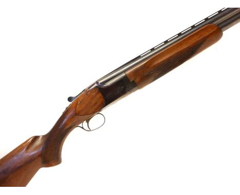 Miroku 12 bore over and under shotgun, 28inch barrels with full and half chokes, serial number 705586, Birmingham nitro proof
