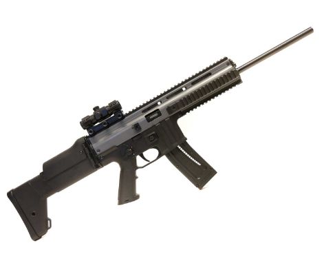 Anshutz RX22 SCAR .22lr semi-automatic rifle, 16inch barrel, A452300, German proof marks, with two magazines, fitted with Haw