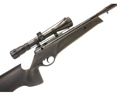 BSA XL Tactical .177 air rifle, 14.5inch barrel with integral moderator, black synthetic stock, serial number AR-716065-11, f