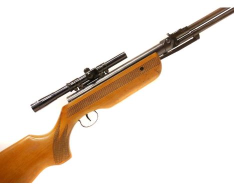 Relum Tornado .22 air rifle 18inch barrel, serial number 56817, fitted with an original Relum 4-15 telescope. No licence is r