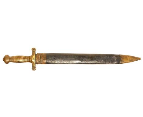 French M.1831 Gladius short sword and scabbard, numbered 969 to hilt and scabbard, the ricasso marked Chatellerault 1833.Buye