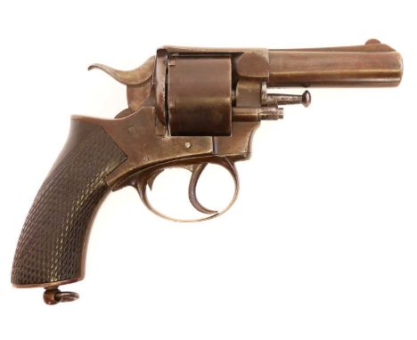 Webley Royal Irish Constabulary .442 revolver, 3.5inch barrel, the frame stamped with a flying bullet logo, and 'Webley's R.I