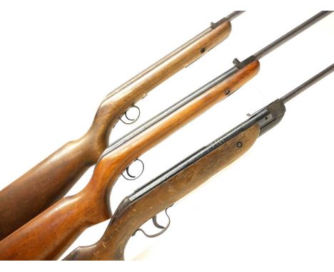 Three air rifles, to include two BSA Cadet .177 break barrel rifles, serial numbers M14357 and BA86718, also a Webley Ranger 