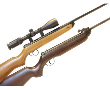 Two air rifles Two break barrel air rifles, to include a .22 BSA Meteor with 18inch barrel serial number TG28874 fitted with 