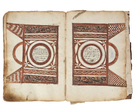 A Qur’an, Ethiopia, signed Muhammad ibn ‘Umar ibn Hassan, dated 13 Rabi’ I AH 1256 AH / 1840 AD, Arabic manuscript on paper, 