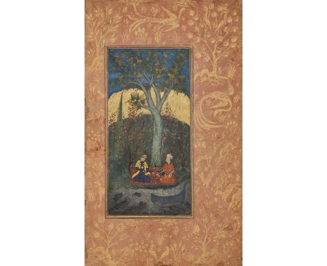 Property from a Private London CollectionFive detached folios from a manuscript, Safavid Iran, 17th century and later, black 