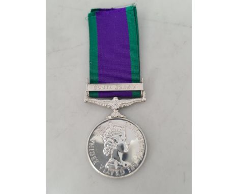 Campaign Service Medal with 'South Arabia' Clasp to 23983667 Dvr. K.A. Downes, R.C.T.