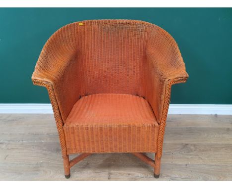 A Rare 1920's Lusty &amp; Co Lloyd Loom Model No 32 Airship Chair, designed specifically for Airships and dates from 1922/9, 