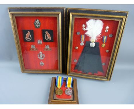 MILITARY MEDALS ETC, a 1914-18 George V service medal to 61567 Pte W B Morris, Welsh R, a 1914-19 victory medal to 14-35427 P